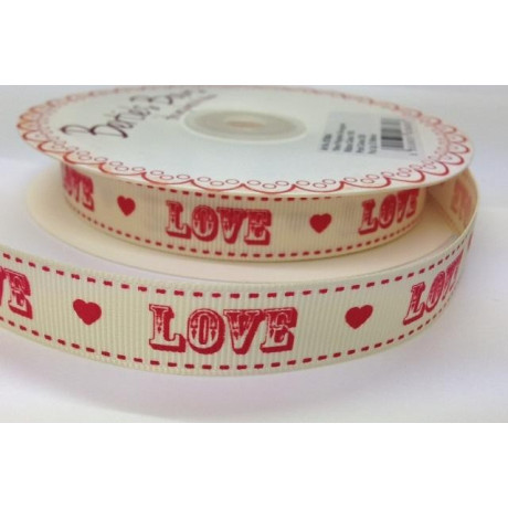 Stuha s nápisem LOVE 25m 